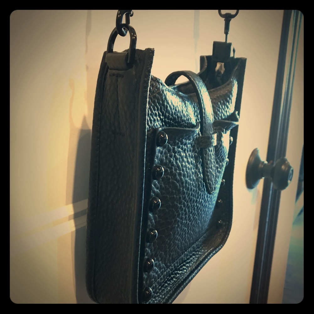 Black Leather Rebecca Minkoff Crossbody Purse
